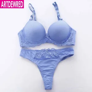 New 2020 Brand Sexy Seamless One Piece Intimates Bras & Brief Sets Underwear For Womens Ladies Push Up Plunge Dress Bra Sets