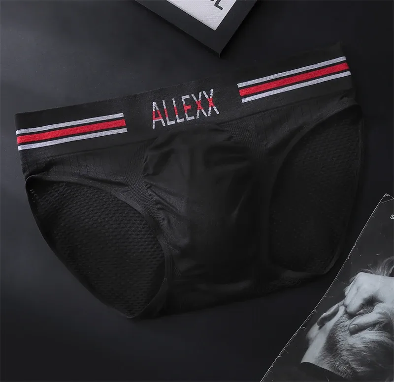 Nen's underwear Letter wide waist cuecas masculino sexys tøy men cueca mesh sissy lencerías muy hot U convex calzoncillos hombre