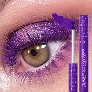 Mascara per ciglia colorate 5D fibra di seta volume arricciatura allungamento ciglia estensione viola blu bianco trucco occhi impermeabile