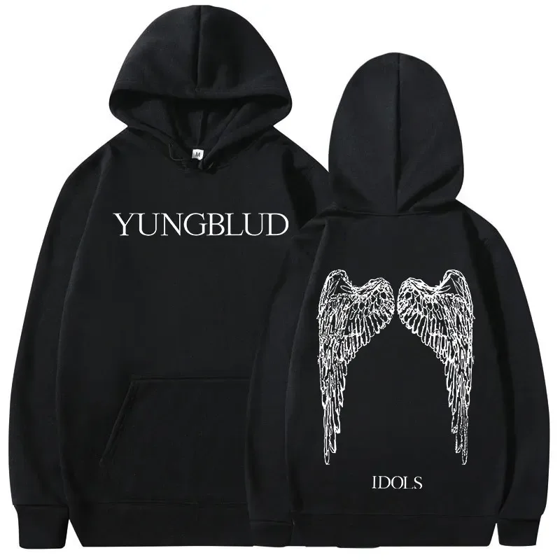 Yungblud IDOLS Wings Album Tour 2025 sudaderas con capucha hombres mujeres Vintage moda sudaderas con capucha Hip Hop jerseys de gran tamaño ropa de calle