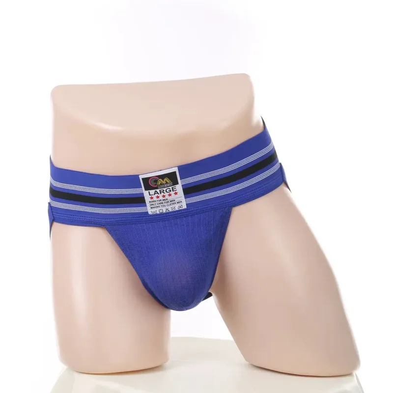 Men Underwear Athletic Jock Strap Supporter Classic Thong Elastic Wide Waistband Underpants Breathable Jockstrap Sexy Lingerie