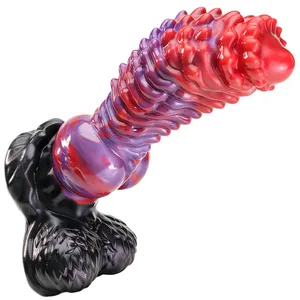 Ridges Fantasi Dildo Monster Besar Silikon Anal Mainan Simpul Tebal Ayam Penis Butt Plug Masturbasi Wanita Produk Seks Dewasa