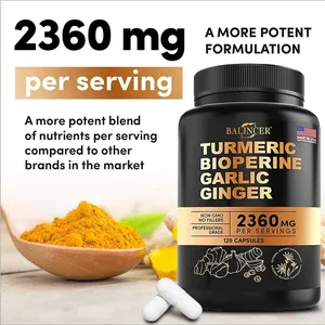 Gurkmeja Curcumin med svartpeppar för optimal absorption Bästa veganska ledstödstillskottet
