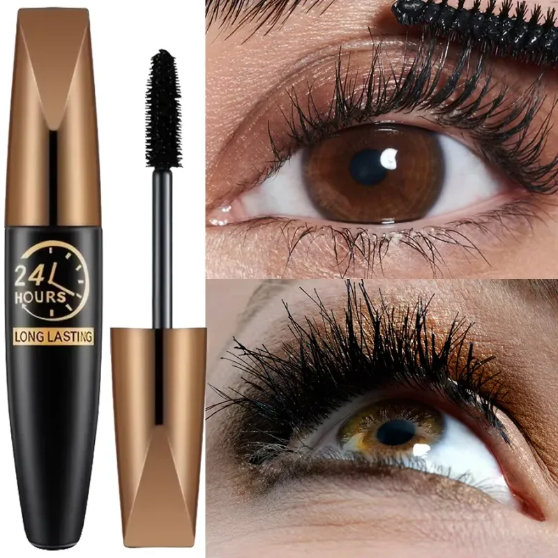 5D Eye Black Voděodolná řasenka prodlužující řasy Prodlužující řasy Silk Fiber Mascara Oční make-up pro ženy Kosmetický korejský make-up