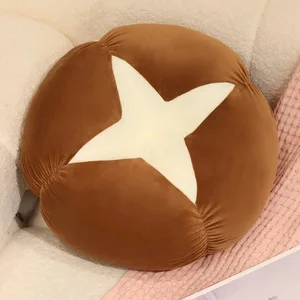 Kawaii 시뮬레이션 야채 과일 플러시 쿠션 감 표고 버섯 토마토 부드러운 장식 베개 침실 소파 선물