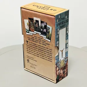 The Unveiled Tarot 12*7cm 80 stk Tarotkort (med 2 specialkort) i stiv æske trykt på 350GSM dobbelt præget karton