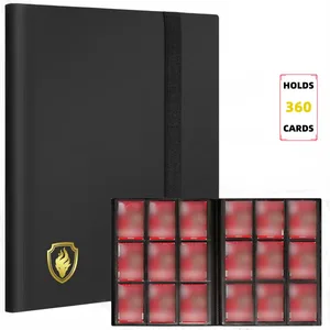 Trading Card Binder 9 Pockets Card Album Folder 360 Side Loading Pocket Binder for Yugioh Sport and Other TCG