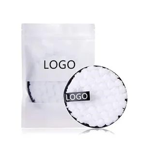 Washable Reusable Cloth Facial Cleansing Rounds Pads Makeup Removers Private Label Cleanser Sponge