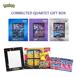 Set Kotak Hadiah V-Union Gandingan Kad TCG Pokemon Asal - Pikachu Mew-Two - 100% Kad Dagangan Boleh Dikumpul Tulen