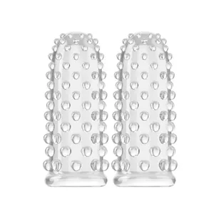 2 Pack TPE nakładka na palec bez wibratorów G Spot orgazm masaż stymulator łechtaczki masturbatory seks analny zabawki dla kobiet mężczyzn początkujący