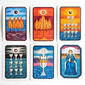 Det jungianske tarotkort i stiv æske 78 dobbeltprægede kort til aktiv fantasi Jung Archetypes Psychology