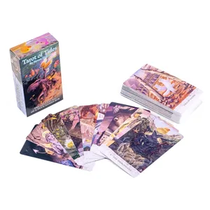10,3*6 cm Tarot of Tides: The Adventures of A Duck Navn Bob ― Dobbelt-præget karton Unikt 78-korts tarotkort