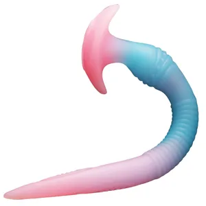 Myk flytende silikon lange tentakler Analplugger egnet for alle spillere som voksen sexleketøy Vaginal og anal stimulerende enhet