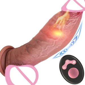 Venes realistes Dildo gruixut suau Masturbadors Polla gran doble silicona penis de carn petita dona home joguina sexual anal ventosa polla