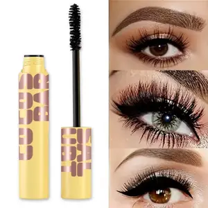 Černá voděodolná řasenka prodlužující curling Black Lash prodlužování řas Beauty Makeup Dlouhotrvající řasenka Silk Fiber Mascara