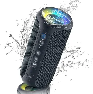 Ortizan Bluetooth 스피커 40W TWS 휴대용 스피커, 스테레오 사운드베이스 Bluetooth 5.3 무선 USB 유형 C 야외 6600mAh 배터리