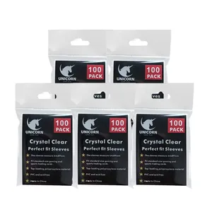 100 stk Hot Transparent MTG-korthylstre Standardstørrelse Klar TCG-kortbeskytter Indvendigt kortdæksel til sportsbrætspil 64x89 mm